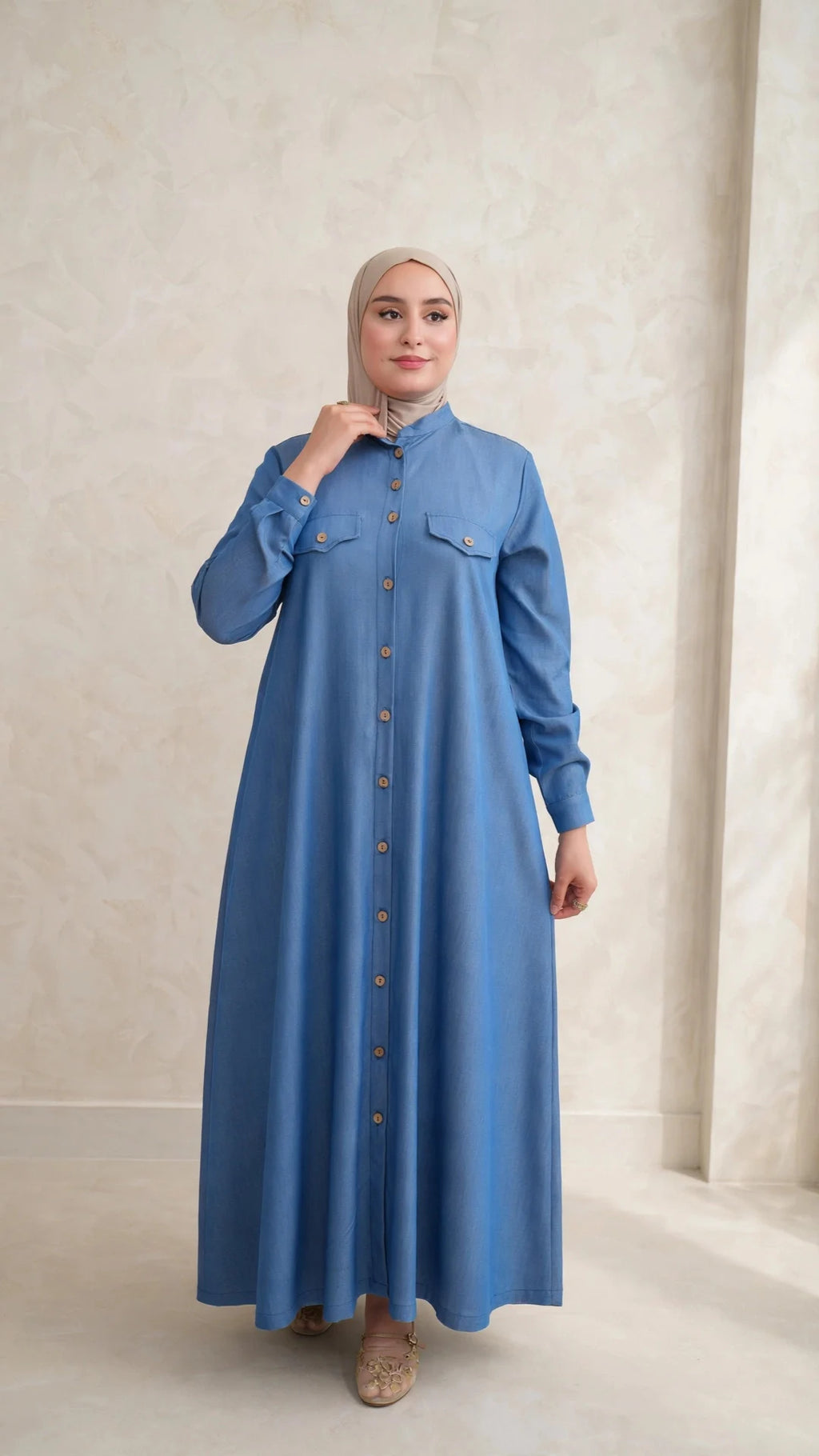 Robe longue en Tencel denim 2026