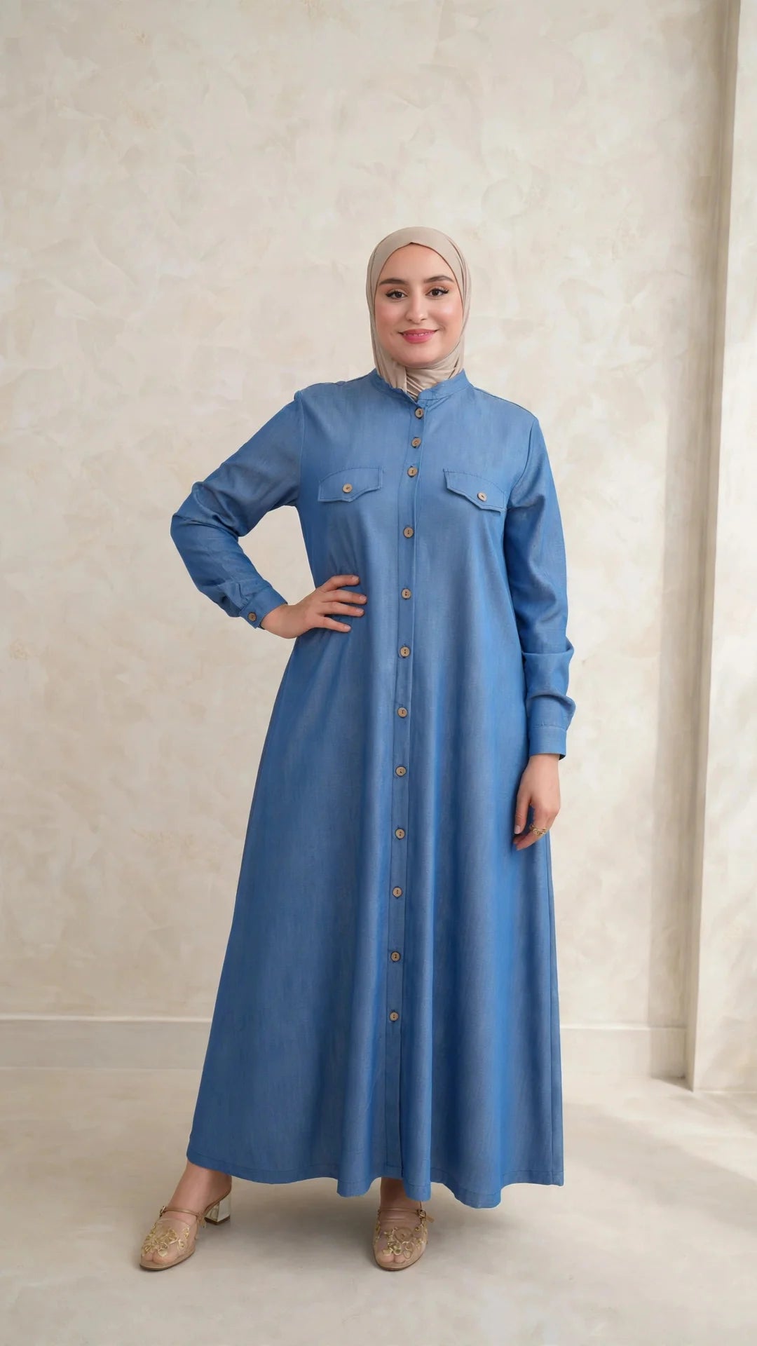 Robe longue en Tencel denim 2026