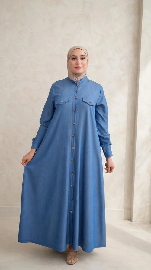 Robe longue en Tencel denim 2026