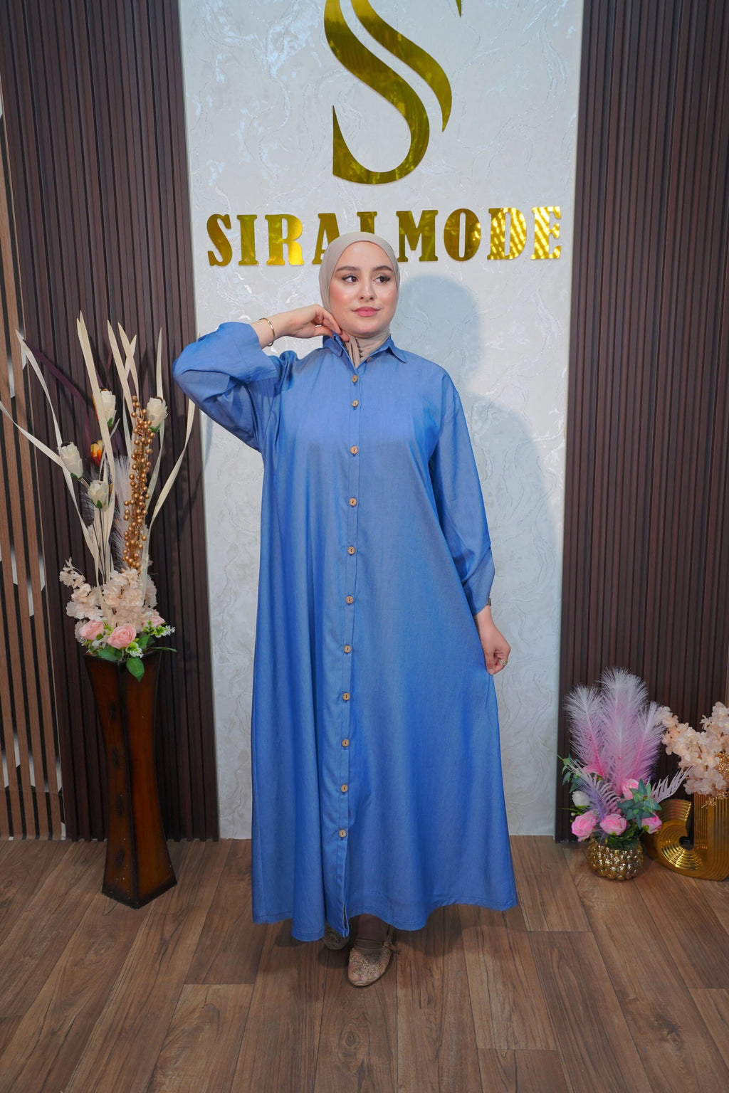 Robe longue en Tencel denim 2026 (Oversize)